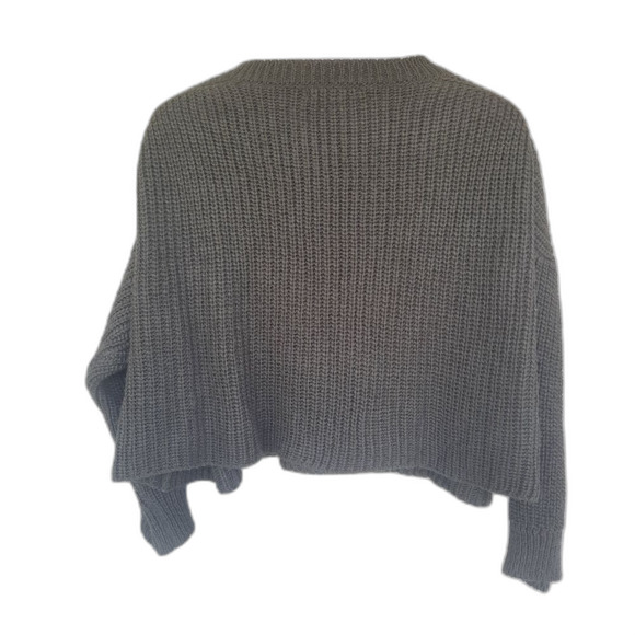 American Eagle Don't Ask Why Green Knit Sweater One Size - Picture 2 of 5